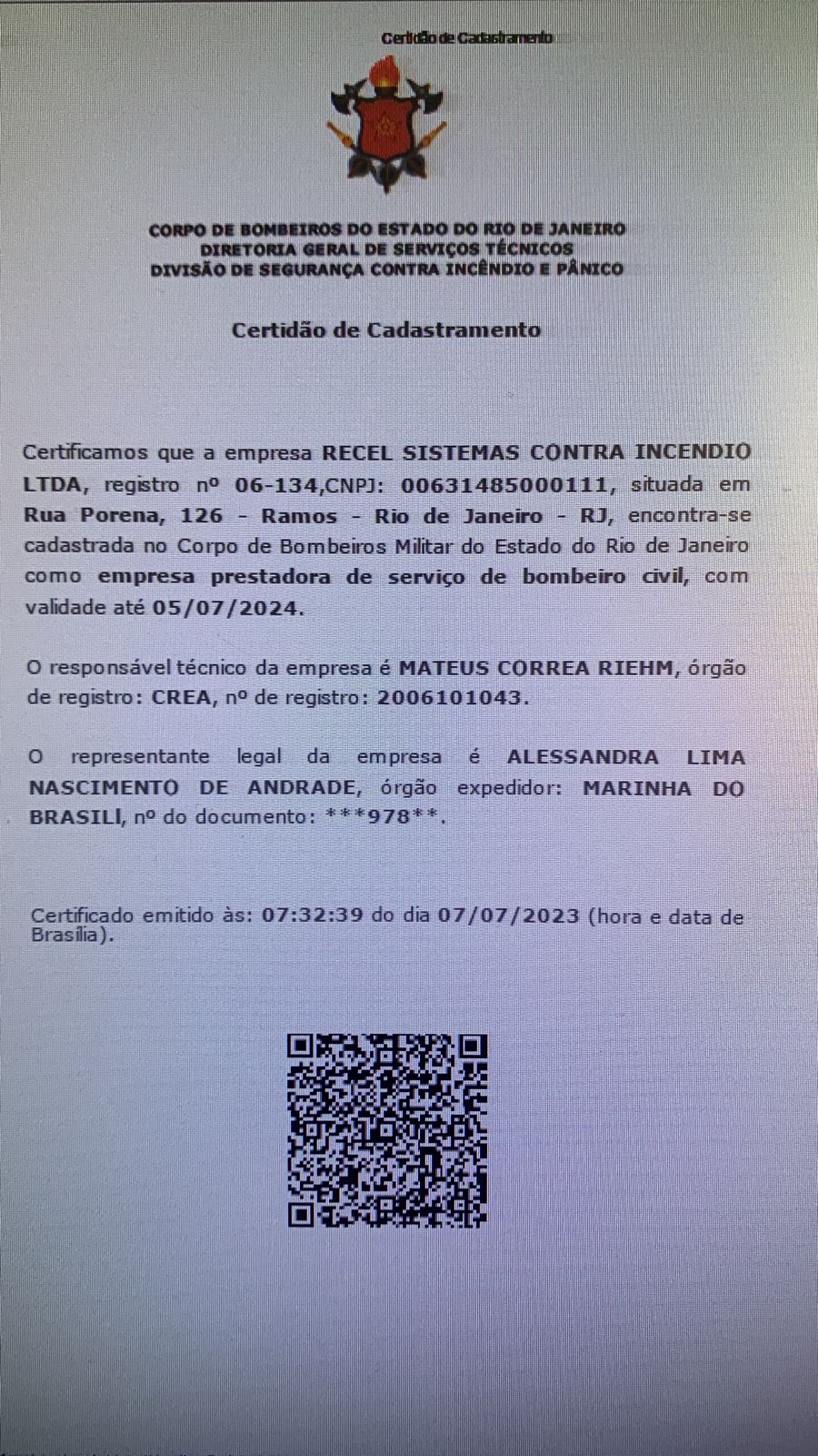 Treinamento de Brigada no Rio de Janeiro